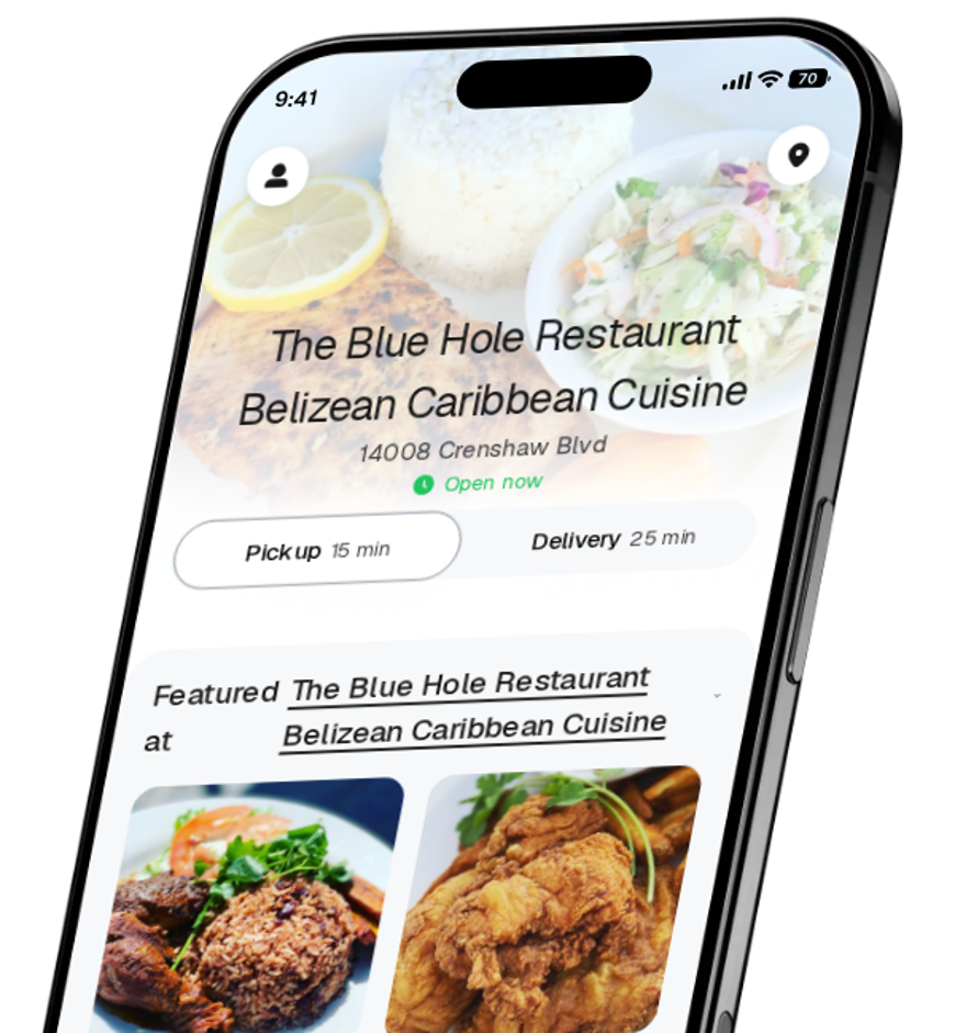 The Blue Hole Restaurant Belizean Caribbean Cuisine app preview