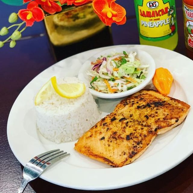 Grilled Salmon.